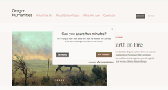 Desktop Screenshot of oregonhumanities.org